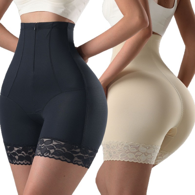 Pantalón Moldeador con Cierre de Talle Alto de Nylon, Control de Abdomen y Levantador de Glúteos