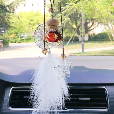 essential oil, Car hanging - star-moon-feather-red-eternal-flower-aromatherapy