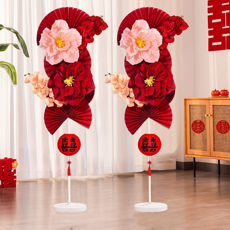 Columna de boda, conjunto de decoración de la sala de bodas, sala de bodas, decoración de la casa nueva, escena, suministros de boda, compromiso