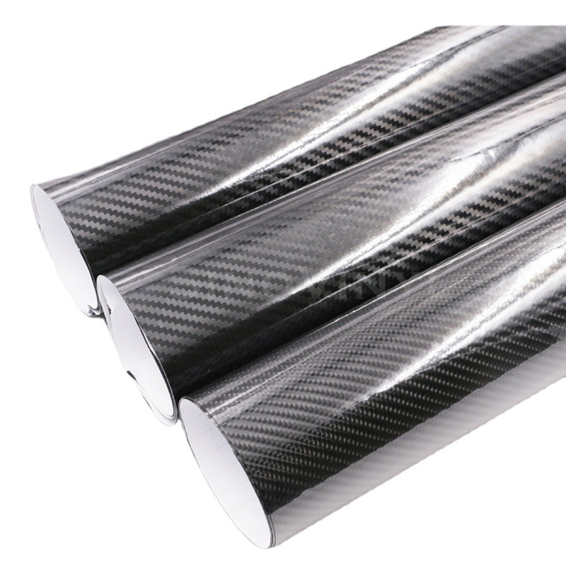 Carlake 5d6d brillante coche de fibra de carbono pegatinas de coche decoración del cuerpo pegatinas consola central película ventas directas de la fábrica