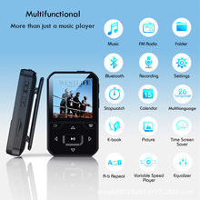 厂家批发跨境爆款便携式夹子mp3蓝牙运动背夹mp4随身听音乐播放器