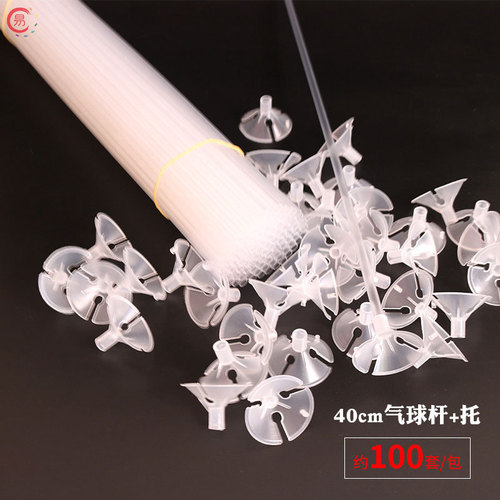 Transparent bubble ball pole for colored sticks fixing strawberry fruit bouquet packaging apple base stand holder