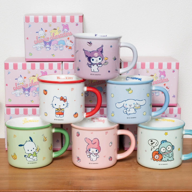 Hello Kitty, керамическая мультяшная ручка высокого качества со стеклом