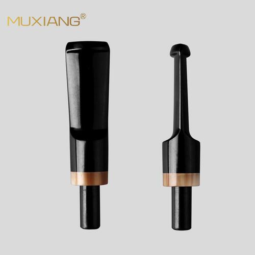 Wood cigarette pipe accessories acrylic cigarette holder straight handle curved handle short handle mouthpiece DIY production materials pipe tail
