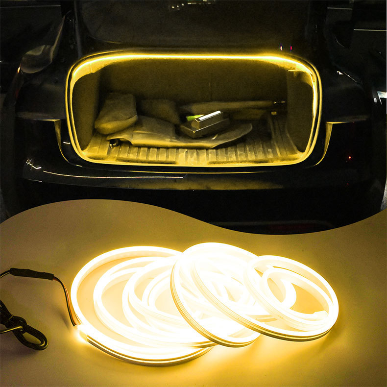 Cross-Border Gm Colorful Trunk Light Pin Model App Dynamic Tail Light Rgb Ambient Light Led Music 12V