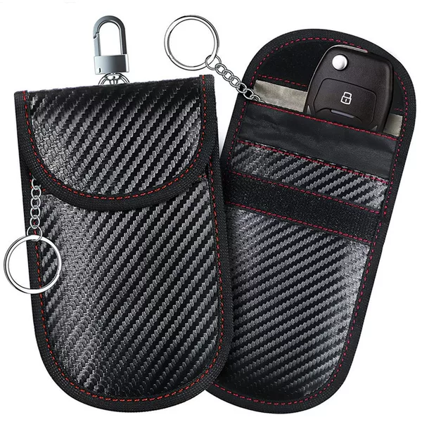 In-Stock Mobile Phone Signal Blocking Bag, Car Key Anti-Magnetic Anti-Theft Rfid Electromagnetic Shielding Storage Bag
