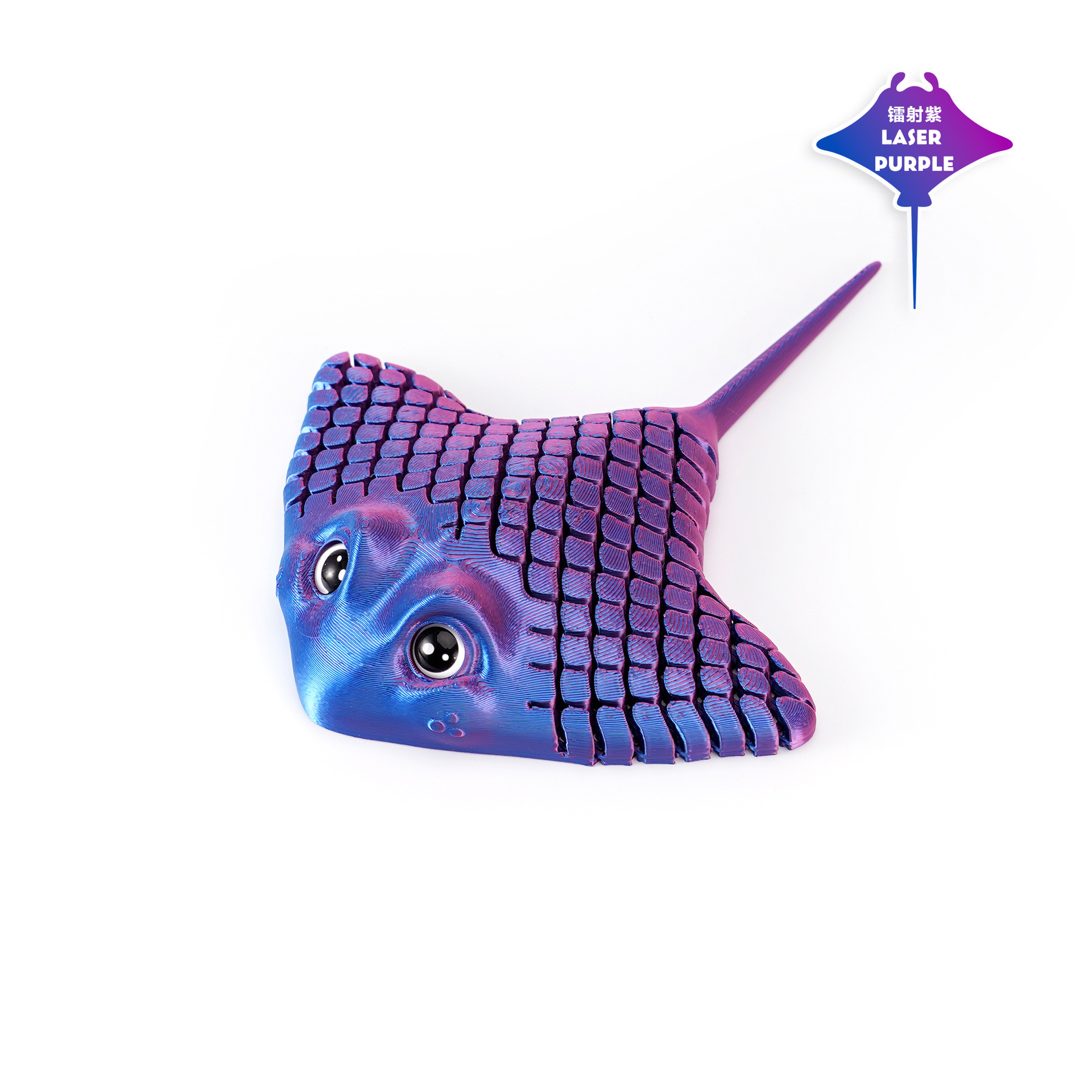Ventas transfronterizas de impresión 3D peces diablo rayas ornamentos acuario paisajismo ornamentos creativos juguetes de impresión 3D para niños