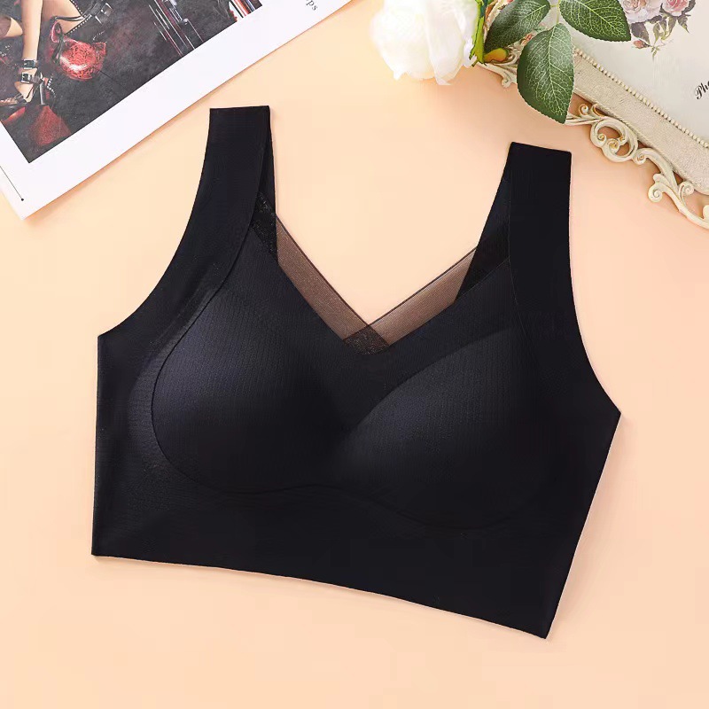 Bra de encaje de mujer fija copa chaleco tipo colapsar colgando pechos colaterales anti-gravedad tirar sin marcas de espalda belleza sujetador image 7