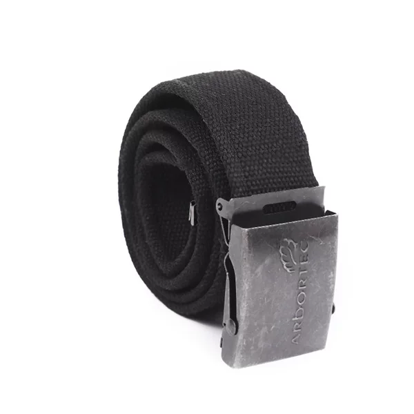 New Automatic Buckle Woven Elastic Nylon Belt Men's Outdoor Training Pants Belt Canvas Belt Quick-Drying
