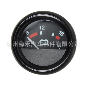 UAZ Jim ZIL MTZ 21.3812 12V Voltametr 8-16V Qara fon batareya simvolu ilə MrGauge