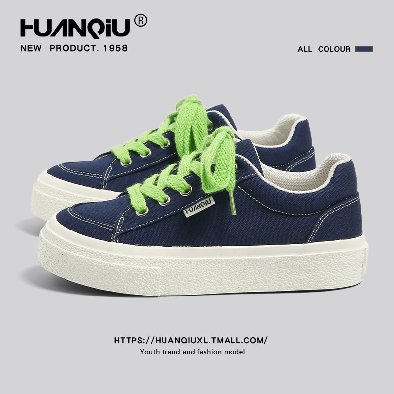 Universal Thick-Soled Canvas Shoes for Women 2025 Autum New Popular Versatile Fashion Trendy Casual Sports Sneakers