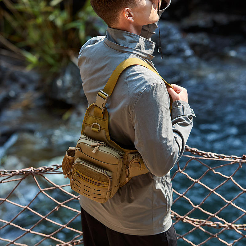Bolsa de transporte de viaje de ocio bolso de hombro ligero y práctico bolso de viaje al aire libre bolso de hombre bolso de bote de agua bolso táctico bolso de pecho