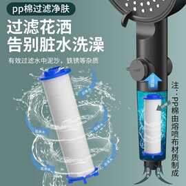 水嘴手持花洒过滤芯过滤棉淋浴套装内置净化戴喷