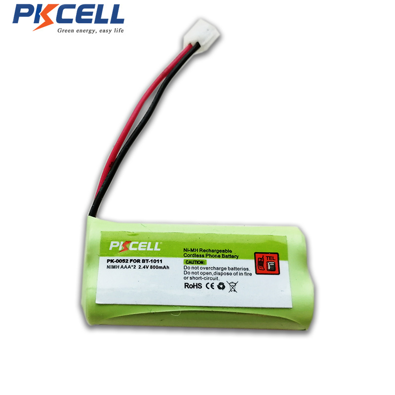 pkcell 镍氢充电电池组 aaa800mah 2.4v镍氢电池组遥控车玩具电池