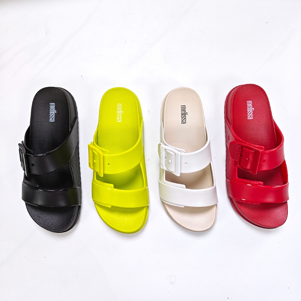 25 Years New Melissa Women's Shoes Jelly Shoes Melissa Beach Slippers Women's Fragrant Shoes Wide Double Buckles