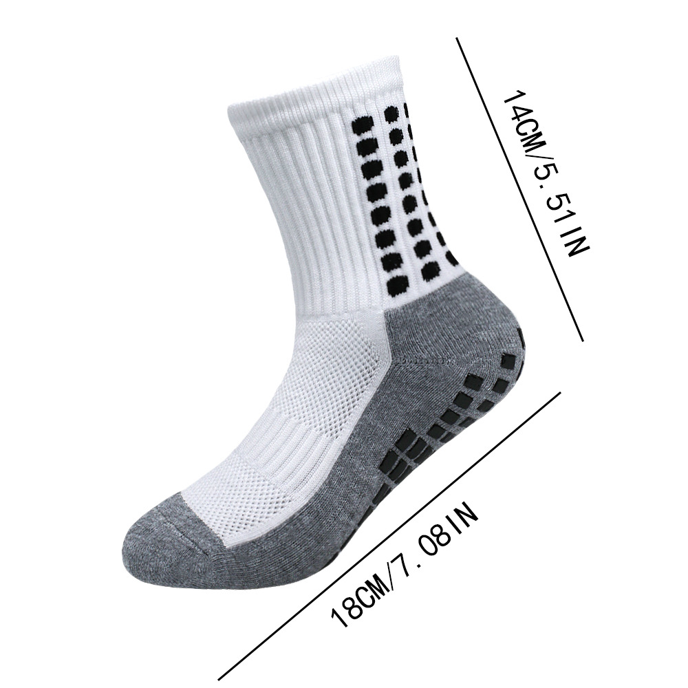 Atmungsaktive, rutschfeste Fußballsocken für Teenager und Kinder – Dicke, gepolsterte Sohle mit Grip – Perfekt für Fußball, Yoga und andere Sportarten (Größe 33–39)_voghion.com