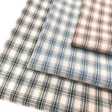 新款现货小格子全棉ins风格色织面料 格纹布格子布衬衫休闲