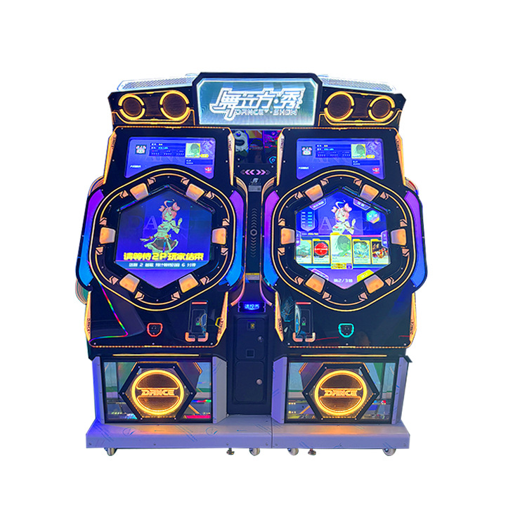 Large Arcade Entertainment Equipment Double Sound Game Machine Dance Cube Show Coin-Operated Game Music Battle Dance Machine
