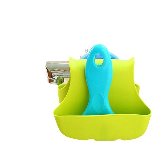 Fregadero de almacenamiento de esponja de drenaje bolsa colgante sillín de doble uso misceláneas de drenaje cesta de almacenamiento en rack cocina gadget