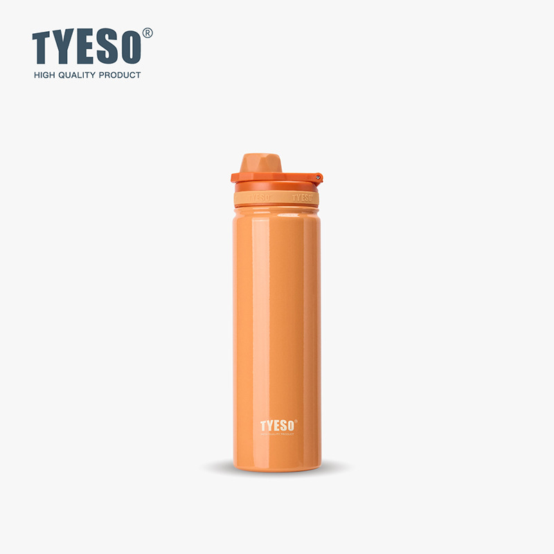 Taisuo 学生スポーツボトル TYESO ポータブルハンドルステンレス鋼ウォーターカップ INS 真空北欧スタイル二重層断熱カップ|undefined