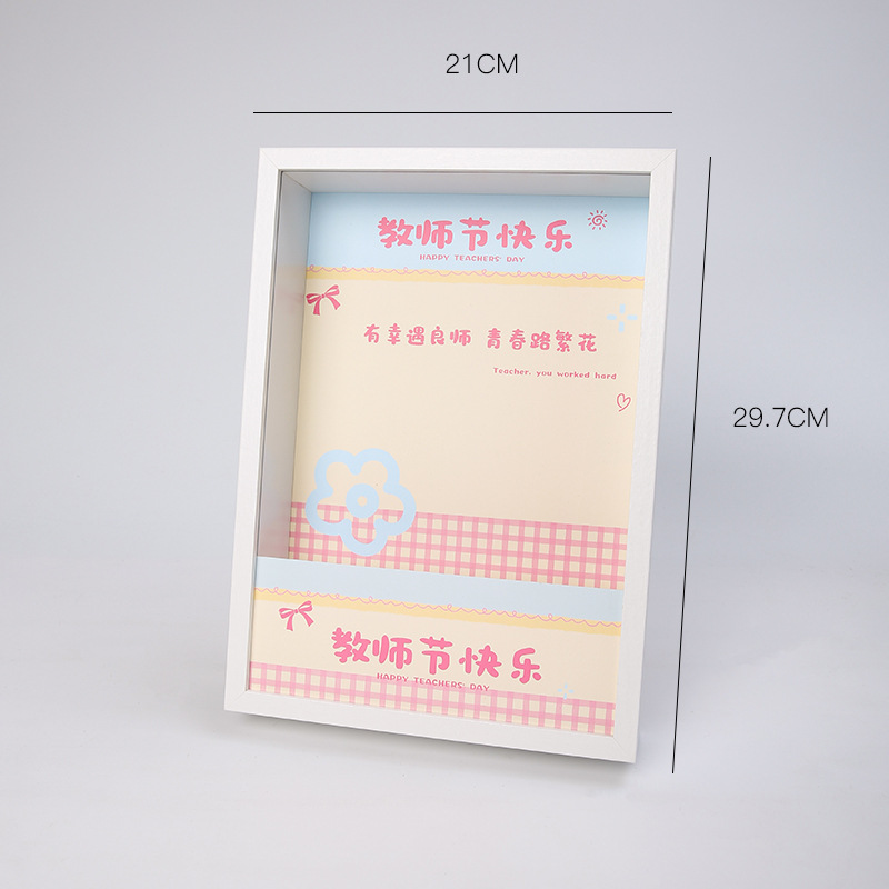 Feliz regalo del día del maestro, caja de madera, embalaje de flores, regalo para el maestro, embalaje de flores.