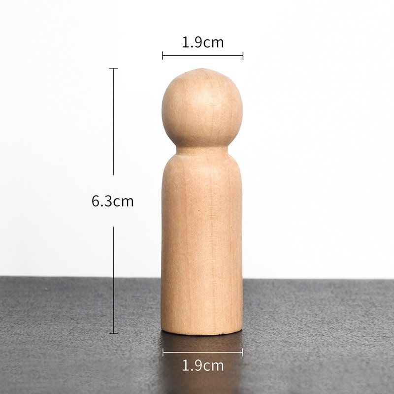 Nuevo producto bricolaje pintado a mano madera embrión fruta árbol de Navidad campana hongo casa se puede colorear regalo de vacaciones preescolar