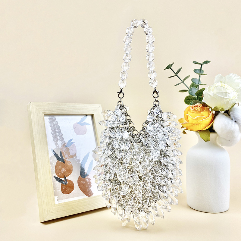 Elegante Handgefertigte Acrylperlen Abendtasche Für Damen Chic_voghion.com
