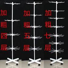 摆摊货架展示架便携多功能可旋转挂袜子手套首饰移动多层地垒德株