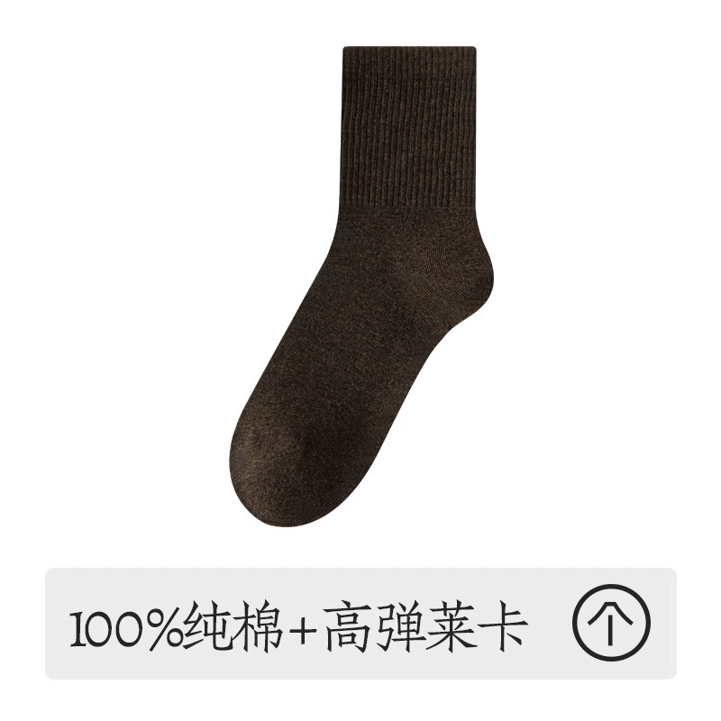 Демисезонные хлопковые антибактериальные осенние knee socks для беременных, средняя высота