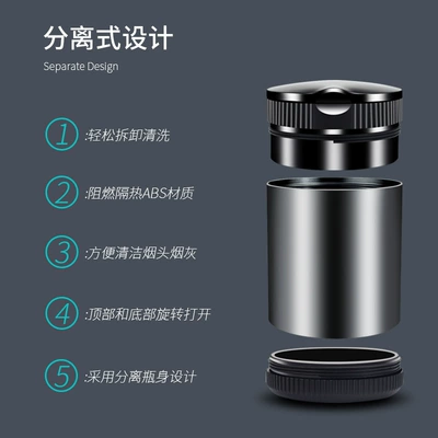 lights universal aluminum alloy — Car ashtray