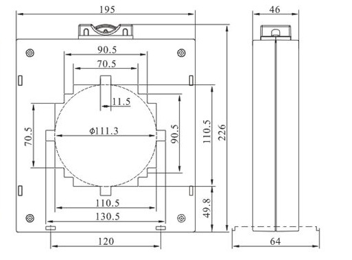 上海康比利仪表 电流互感器KLY-M130I 1600/5