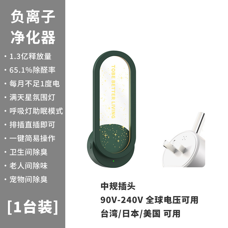 小型负离子空气净化器厕所卫生间除异味.除臭.除甲醛器星空氛围灯|undefined