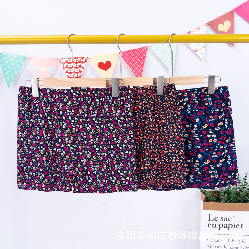 Middle-Aged and Elderly Women's Underwear, Middle-Aged Women's Boxer Briefs, Plus-Size Granny Panties, High-Waisted Boxer Briefs for Mothers