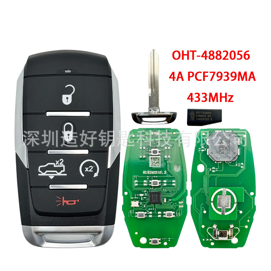 Oht-4882056 Smart Car Key for 2019-2020 Dodge Ram 1500 Pickup 4A 433