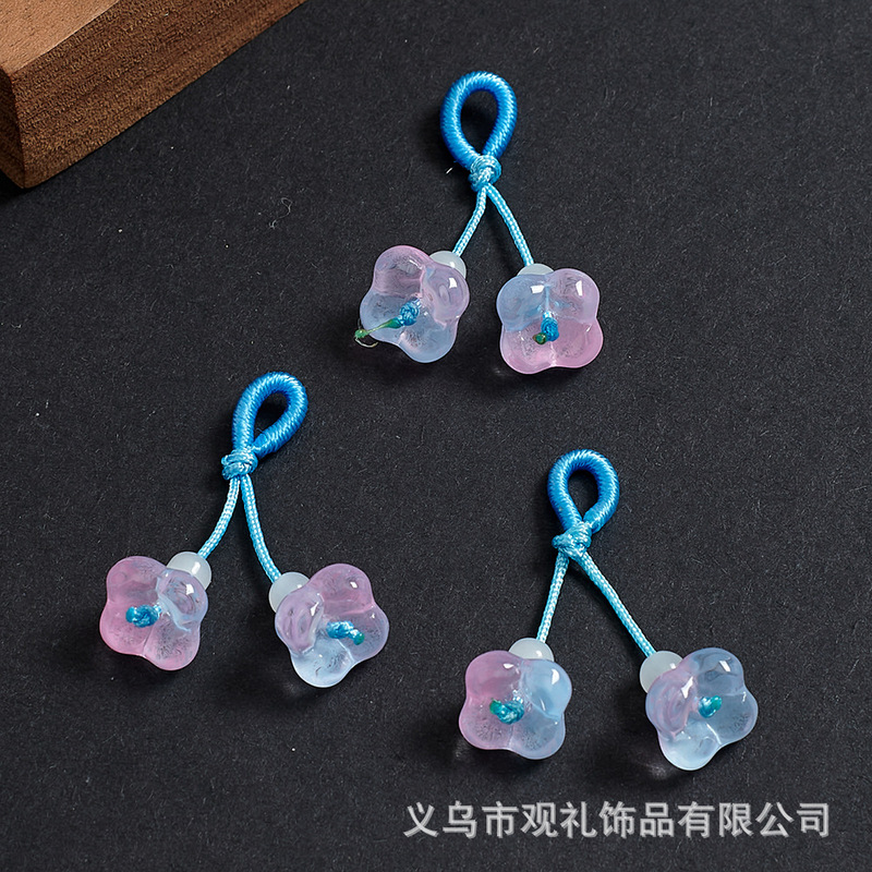 琉璃葫芦莲蓬樱花手串吊坠提溜串珠手链手工diy手绳编织饰品配件|undefined