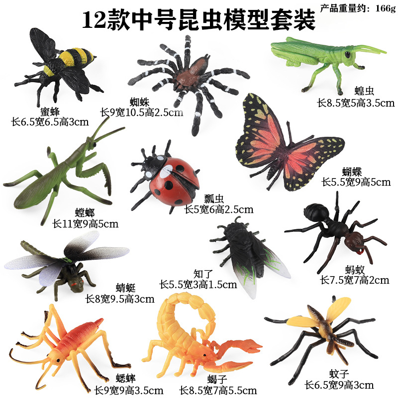 Insectos HYL medianos (12 juegos)