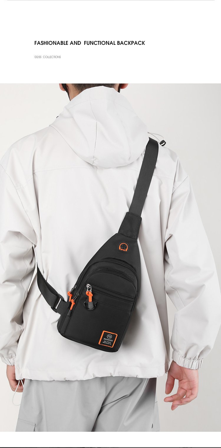 Men's travel and casual chest bags, outdoor sports crossbody bags, direct sales from the manufacturer, water-resistant high-quality single-shoulder bags undefined