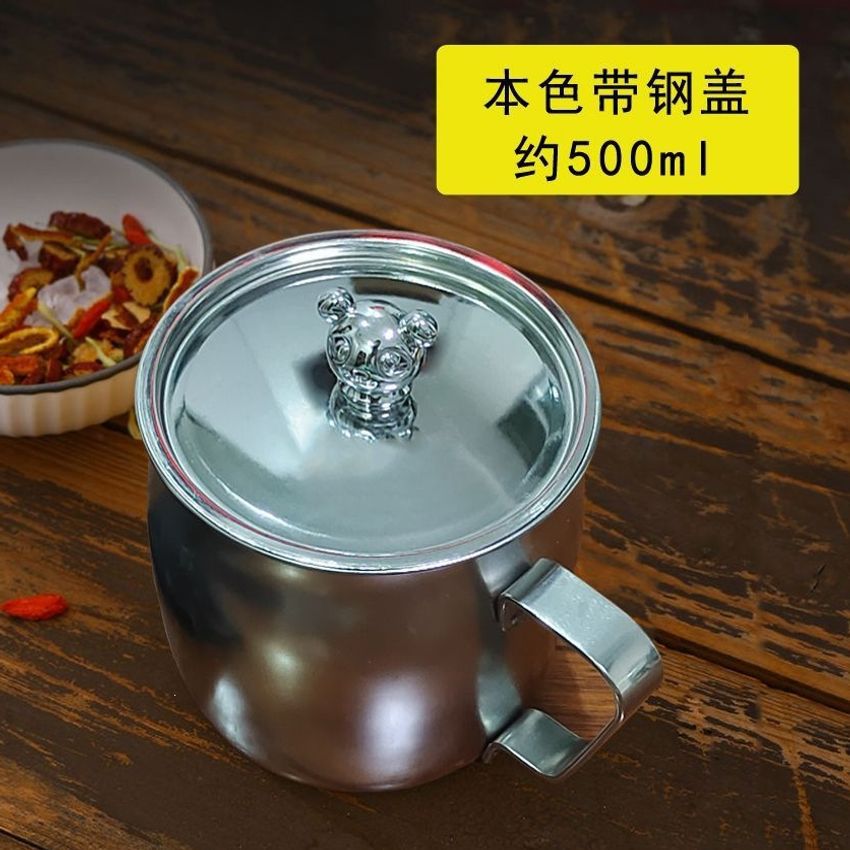 Taza de Acero Inoxidable con Filtro y Asa Resistente a Caídas para Té y Agua Oficina y Hogar