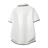 ZF8105-3D韩版翻领针织OLO衫老钱风夏季通勤时尚短袖T恤休闲，男装针织衫/毛衣，星座614