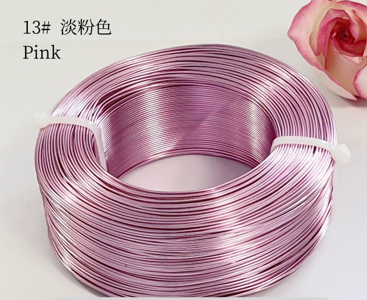 Material de bricolaje hecho a mano para estudiantes de primaria de 1-3mm, hilo de aluminio de color, alambre de aluminio, artesanía, alambre de metal, alambre de hierro blando