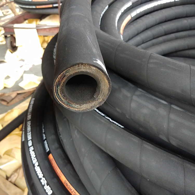 超高压钢丝编织液压胶管 工程机械农机油管 煤矿支架橡胶软管总成