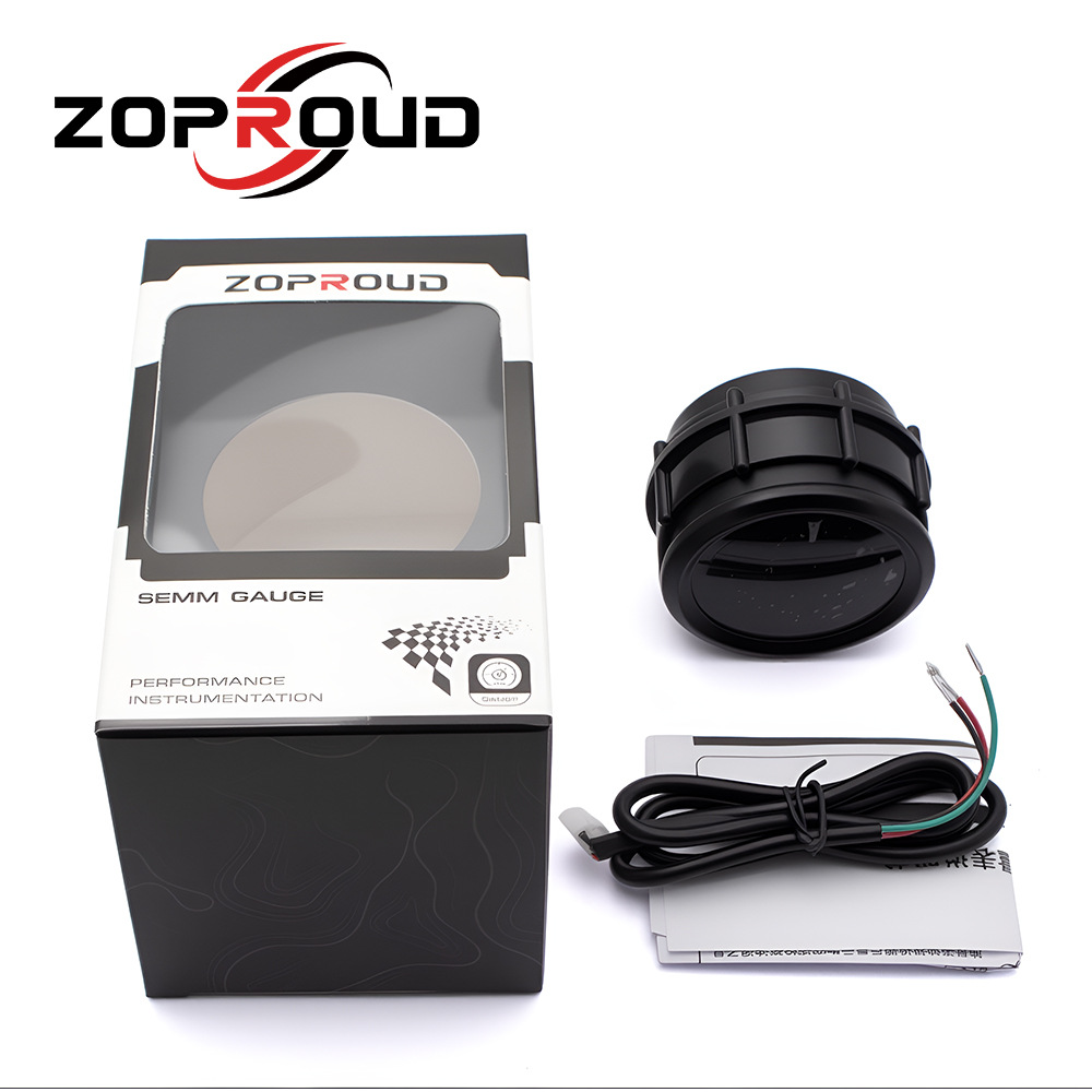 Fuel Tank Oil Gauge 52mm/ 2inch Car Modification Instrument Oil Level Gauge 12/24V Can Be Set with Oil Float