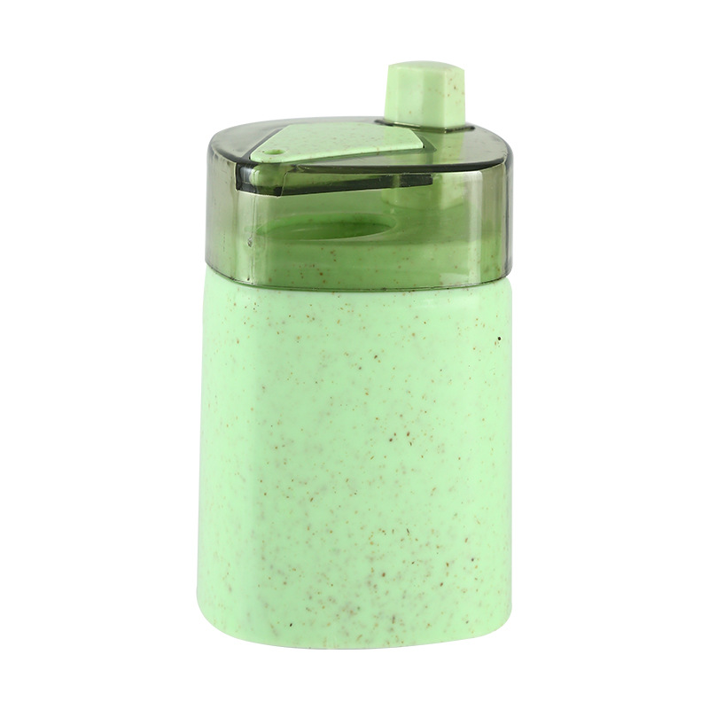 Cubo palillo de dientes titular plástico trigo palillo paja transparente automático puede creativo caja prensa publicidad