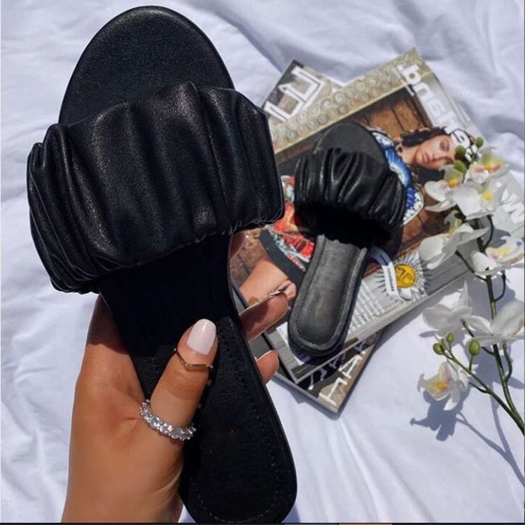 Новые женские сандалии 2020 года, европейский и американский стиль, плоские сандалии-шлепанцы в наличии, сандалии D9258, повседневные.