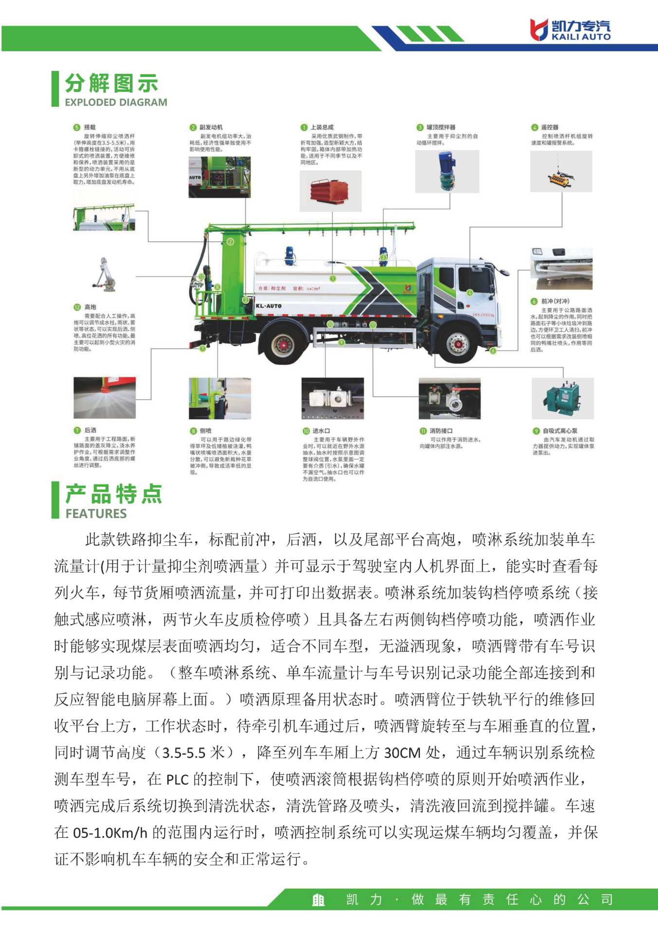 Kaili Feng Series Dongfeng Tianjin 14 Square Railway Dust Suppression Truck Coal Loading Point Spraying Dust Suppression Curing Agent Truck