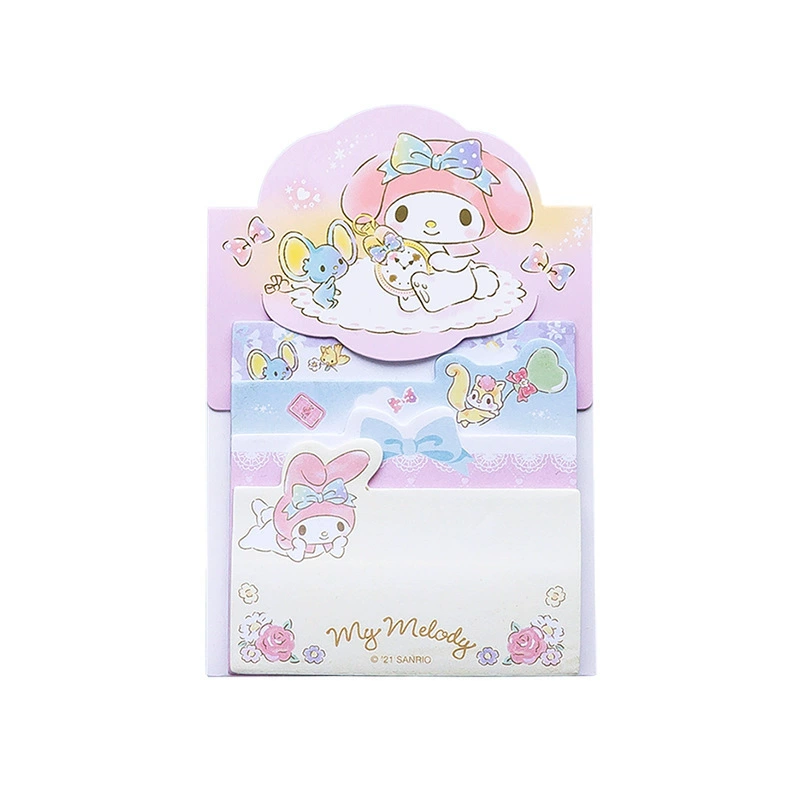 Милые мультяшные стикеры Sanrio, набор для заметок: многослойные наклейки/мемо, можно многократно приклеивать