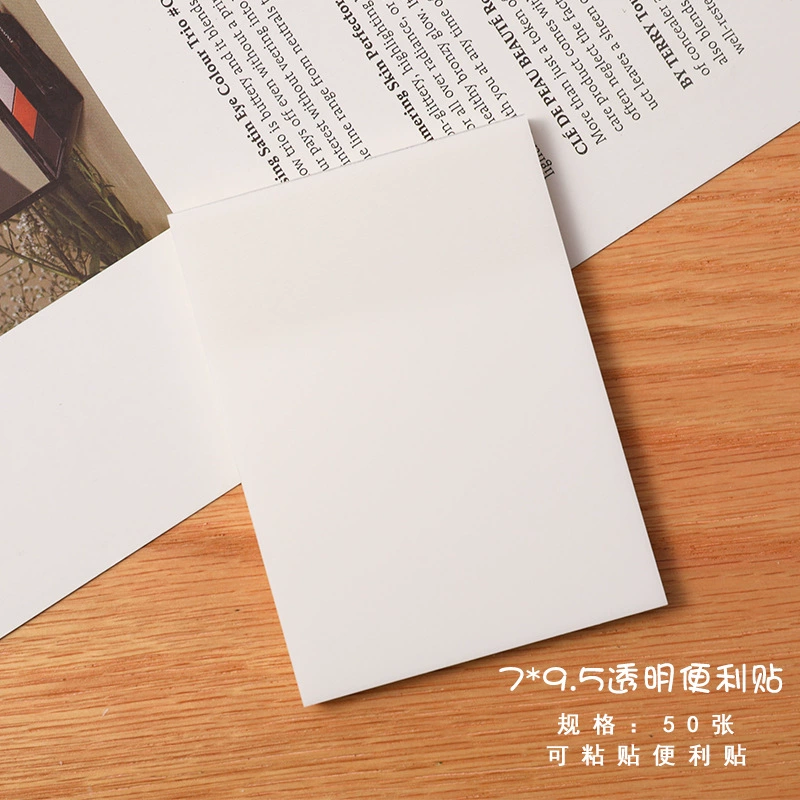 Simple and transparent convenient sticker students can use a small book to learn a small book to learn office notes can be pasted to sign paper