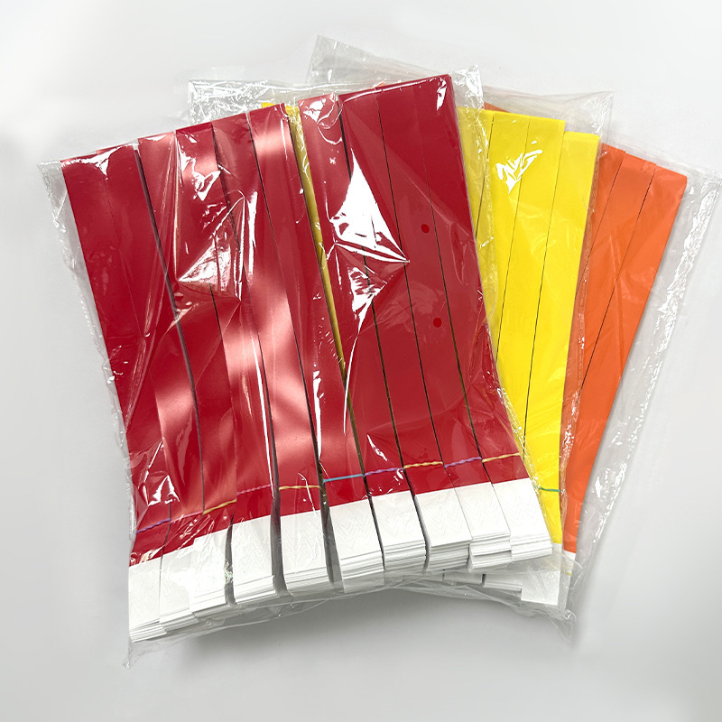 Spot Disposable Bracelets Waterproof and Tear-Proof Identification Synthetic Paper Exhibition Admission Tickets Disposable Wristbands