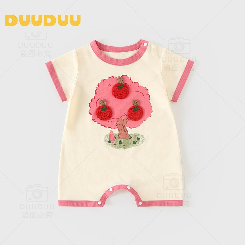DUUDUU тонкое детское летнее боди для девочки для прогулок, для новорождённой