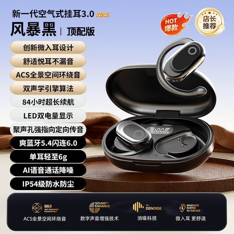 電気商の爆発的な耳掛け式OWSは耳に入らずにbluetooth無線bluetoothイヤホンTWSを130 ° 回転させることができる|undefined